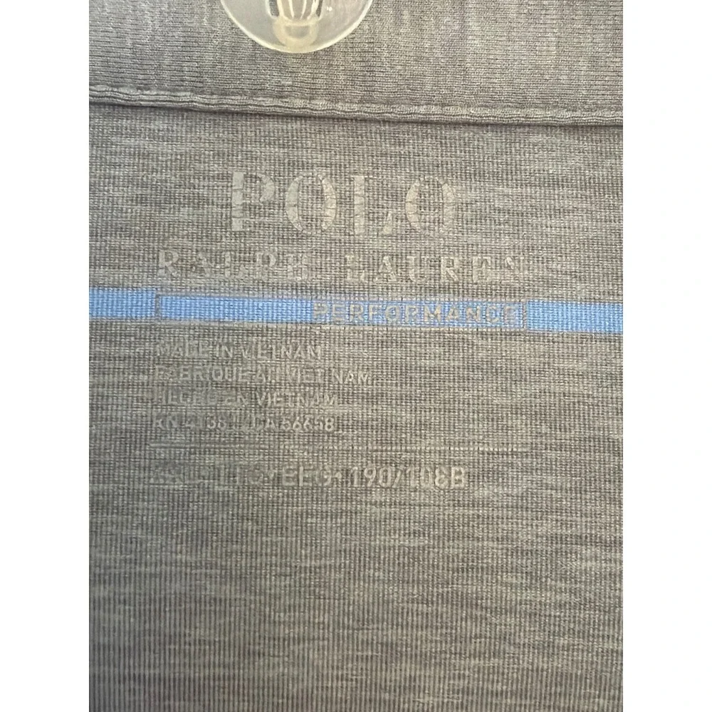 Polo Ralph Lauren Performance Gray Pink Blue Striped Golf Polo Shirt Mens XXL